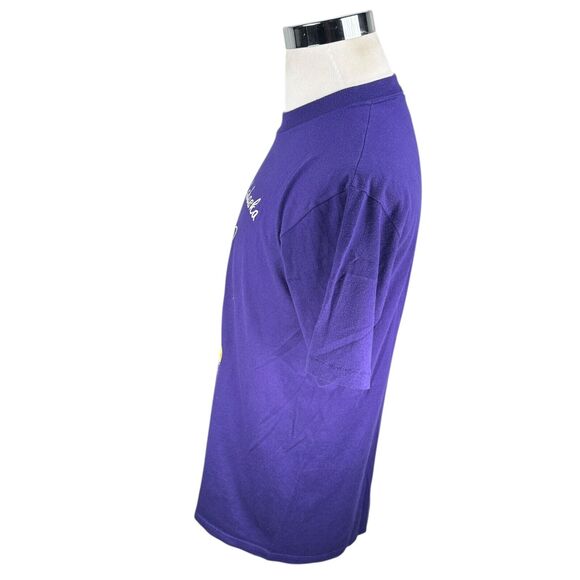 Vintage Velva Sheen Disney Mickey Lahaska T-Shirt Men’s Large Purple 80s USA Tee - Picture 3 of 12